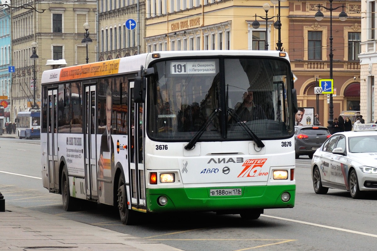 Санкт-Петербург, ЛиАЗ-5293.60 № 3676