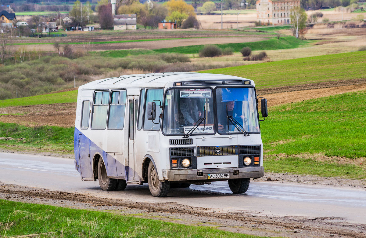 Волынская область, ПАЗ-32053 № AC 3886 BE