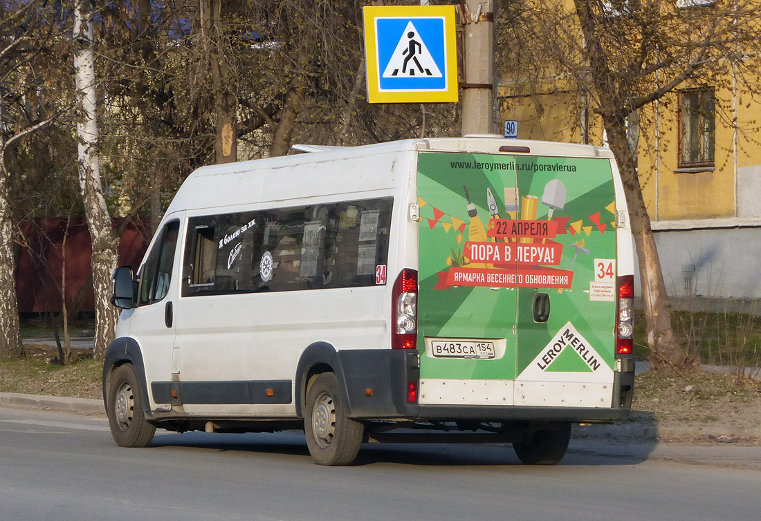 Новосибирская область, Нижегородец-2227SK (Peugeot Boxer) № В 483 СА 154