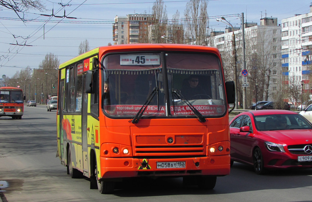 Нижегородская область, ПАЗ-320402-05 № М 058 АТ 152