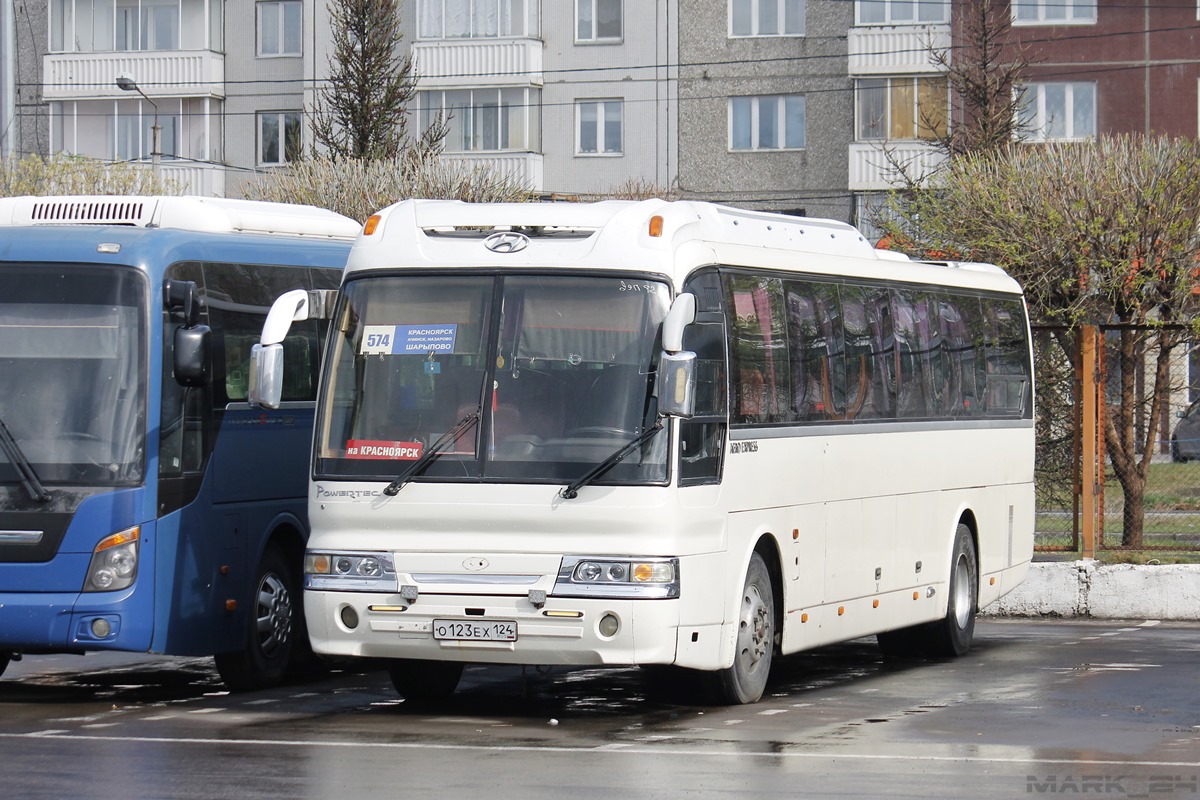 Красноярский край, Hyundai AeroSpace LD № О 123 ЕХ 124 — Фото — Автобусный  транспорт