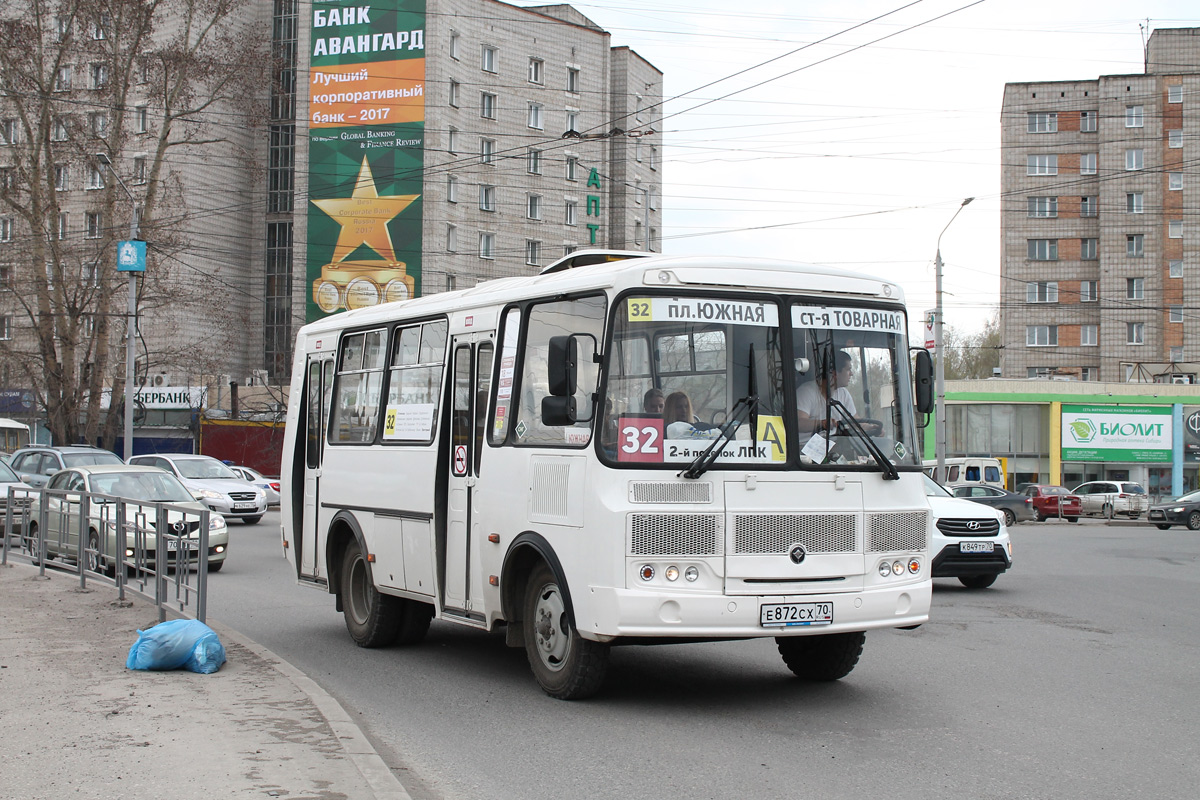 Томская область, ПАЗ-32054 № Е 872 СХ 70