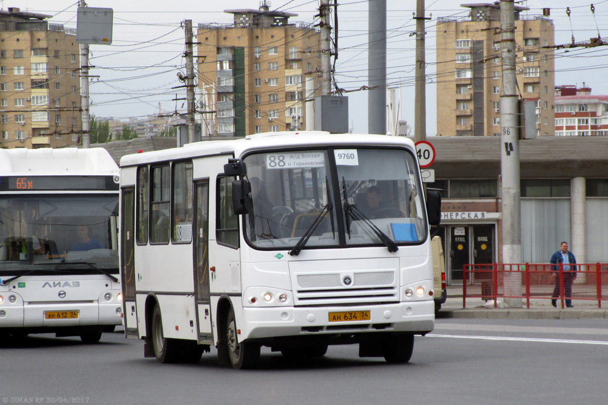 Волгоградская область, ПАЗ-320302-11 № 9760