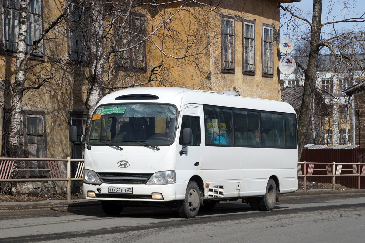 Архангельская область, Hyundai County Deluxe № М 734 НН 29