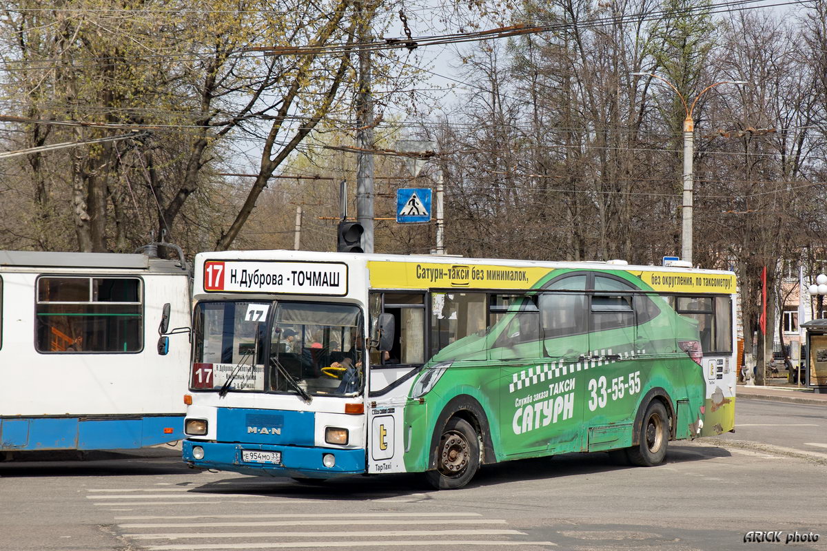 Владимирская область, MAN 791 SL202 № Е 954 МО 33