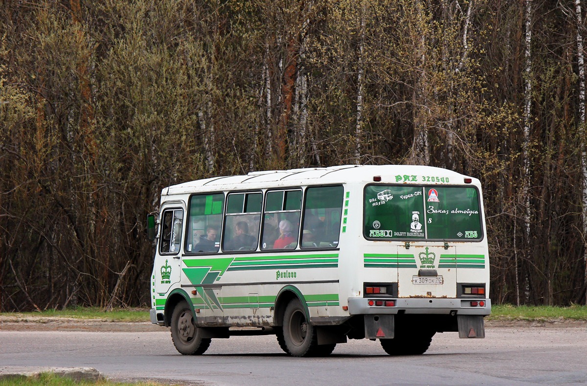 Томская область, ПАЗ-32054 № К 309 ОК 70