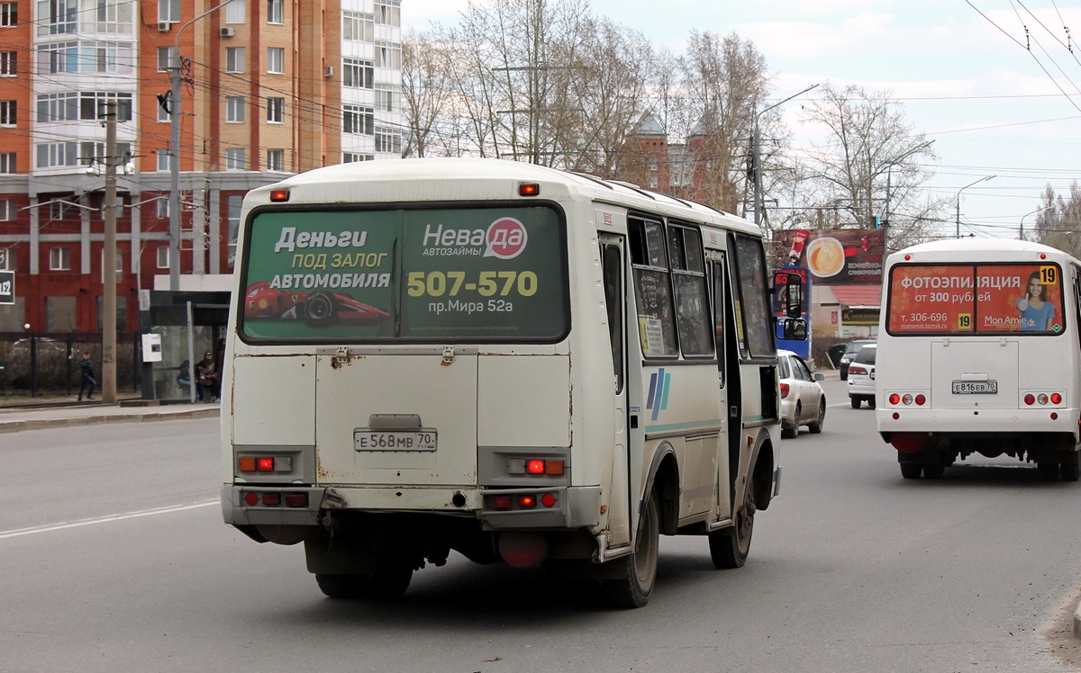 Томская область, ПАЗ-32053 № Е 568 МВ 70