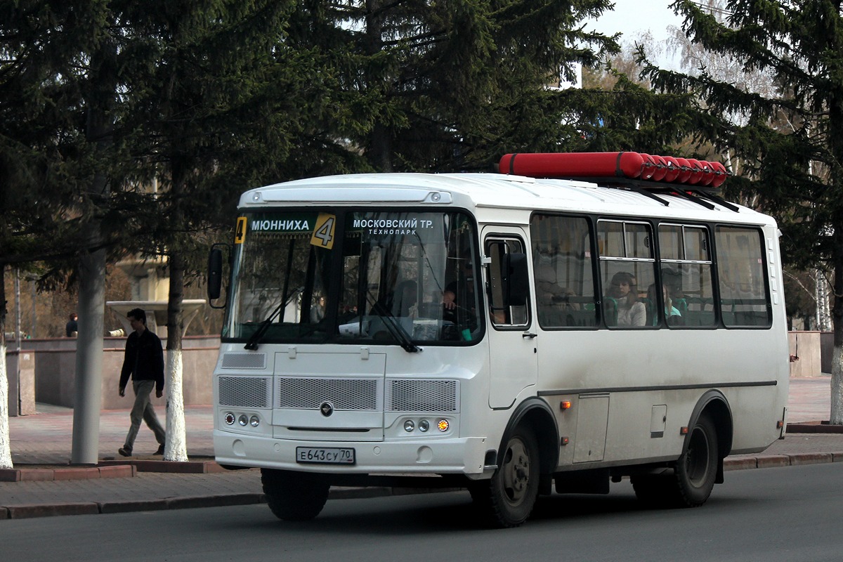 Томская область, ПАЗ-32054 № Е 643 СУ 70