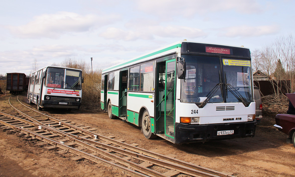 Novgorod region, Ikarus 263.01 # Е 255 ЕН 53; Novgorod region, Ikarus 415.33 # 244