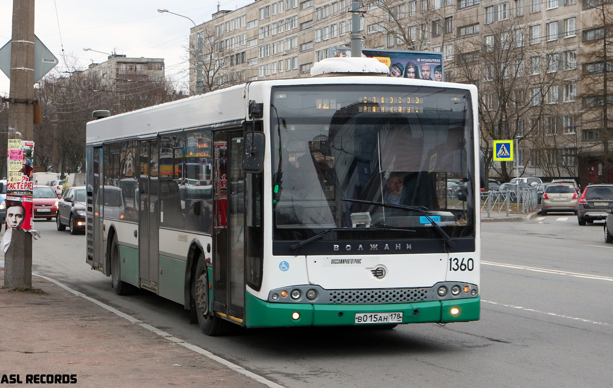 Санкт-Петербург, Волжанин-5270-20-06 "СитиРитм-12" № 1360