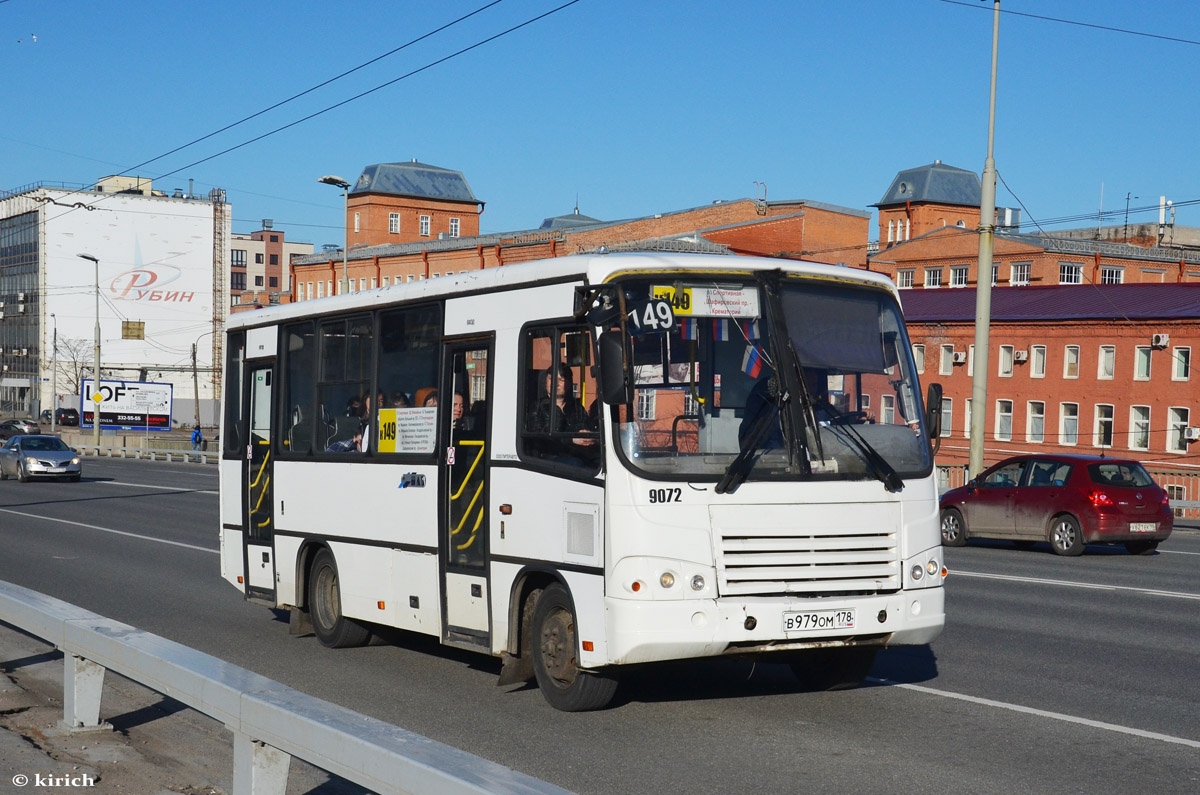 Санкт-Петербург, ПАЗ-320402-05 № 9072