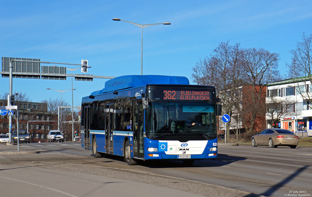 Финляндия, MAN A21 Lion's City NL243 CNG № 935