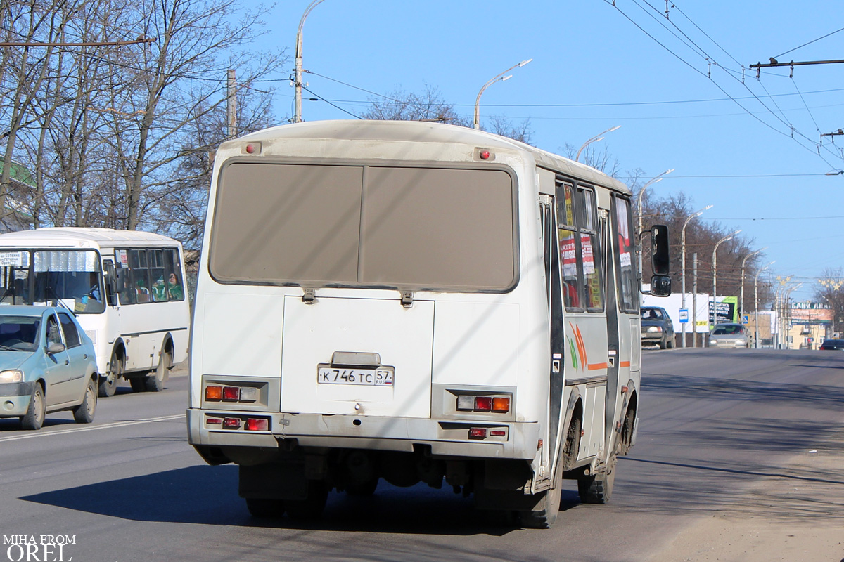 Орловская область, ПАЗ-32054 № К 746 ТС 57