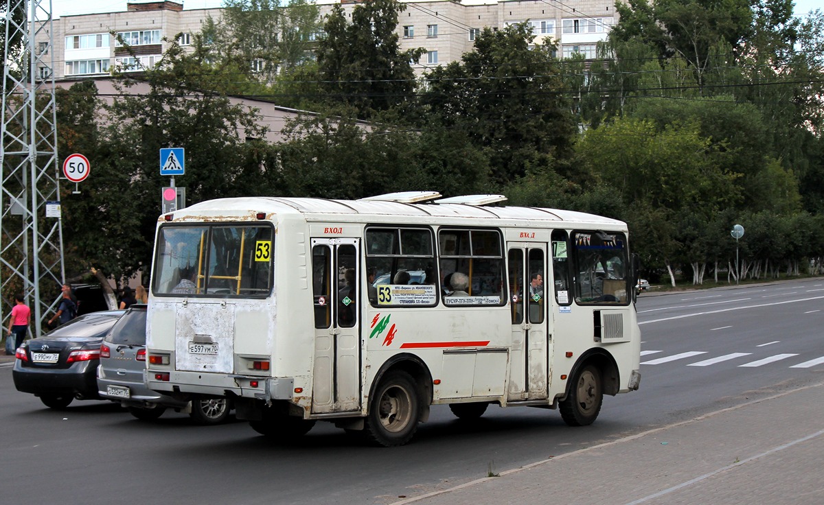 Томская область, ПАЗ-32054 № Е 597 УМ 70