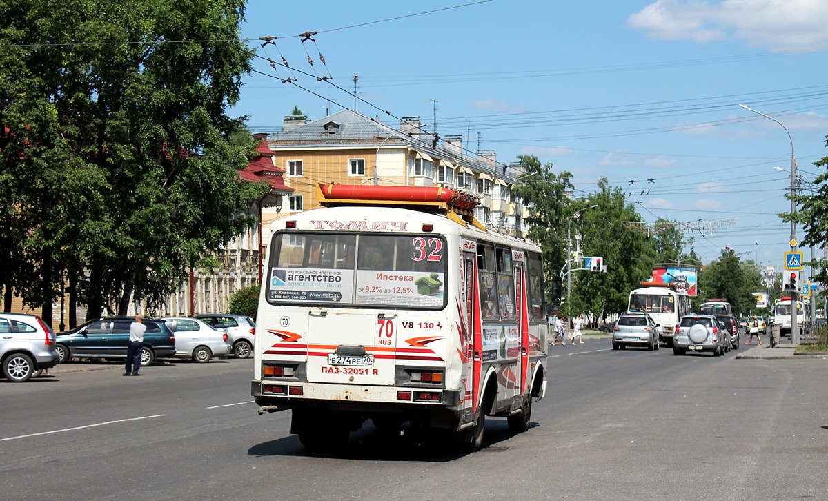 Томская область, ПАЗ-32051-110 № Е 274 РЕ 70