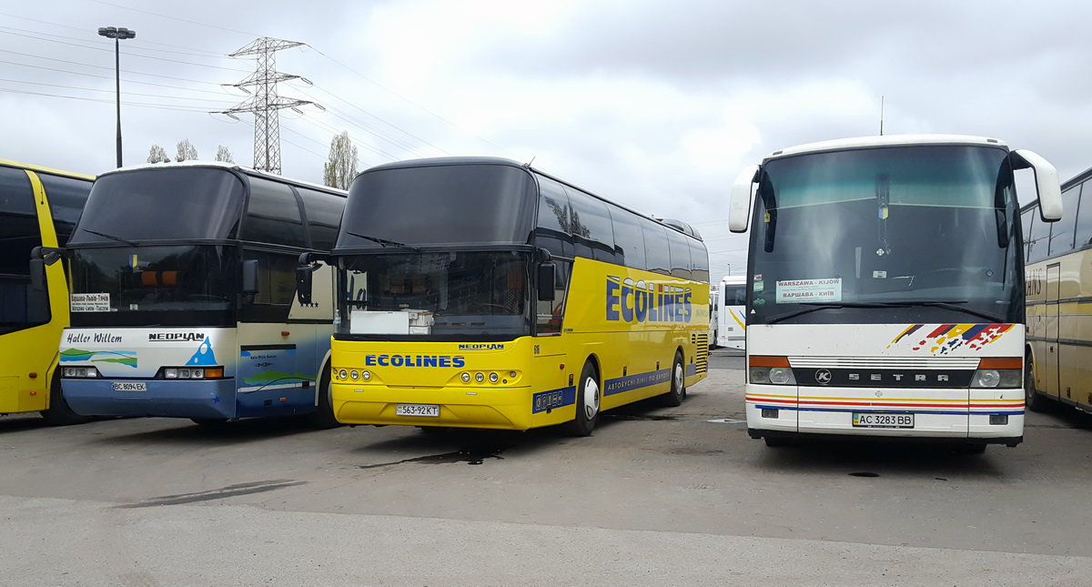 Львовская область, Neoplan N116 Cityliner № BC 8094 EK; Киев, Neoplan N1116 Cityliner № 616; Волынская область, Setra S315HD № AC 3283 BB