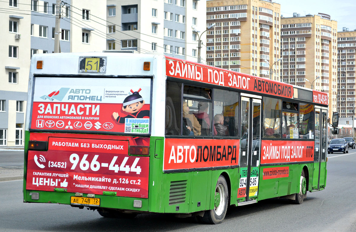 Тюменская область, Mercedes-Benz O405 № АЕ 748 72