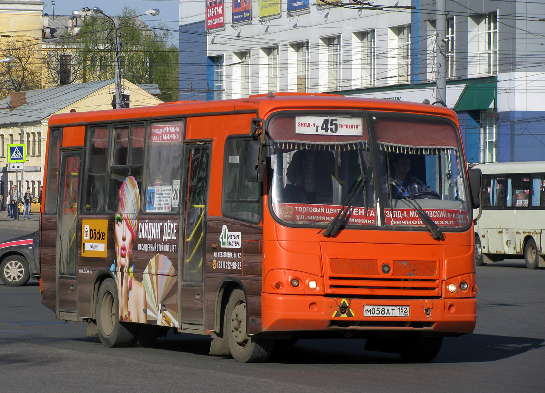 Нижегородская область, ПАЗ-320402-05 № М 058 АТ 152