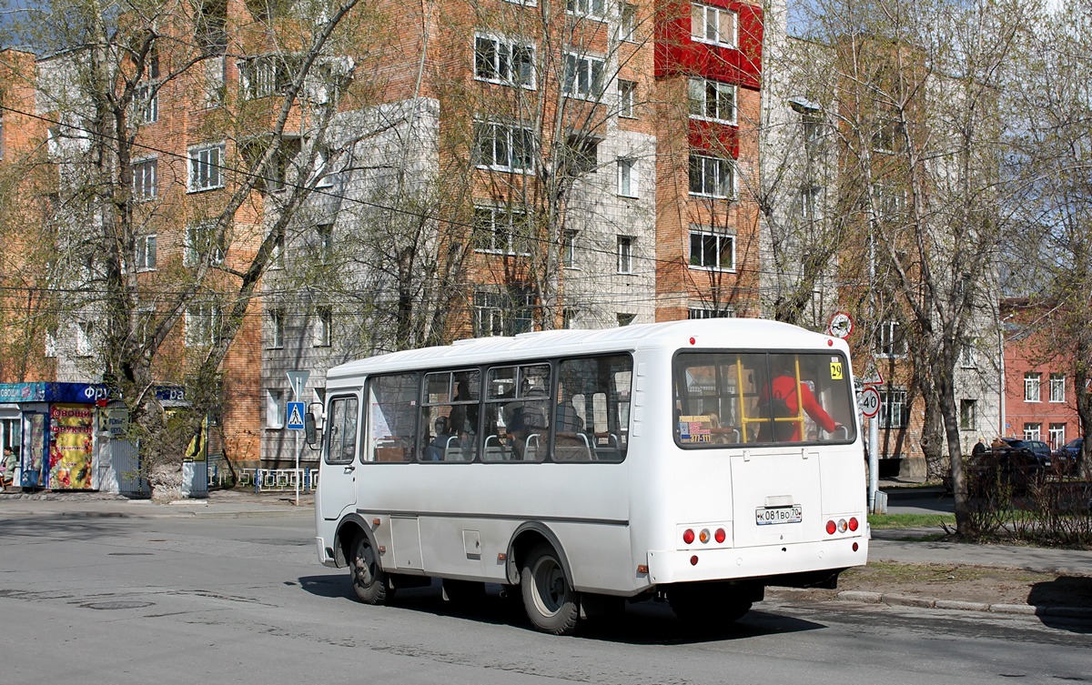 Obwód tomski, PAZ-32054 Nr К 081 ВО 70