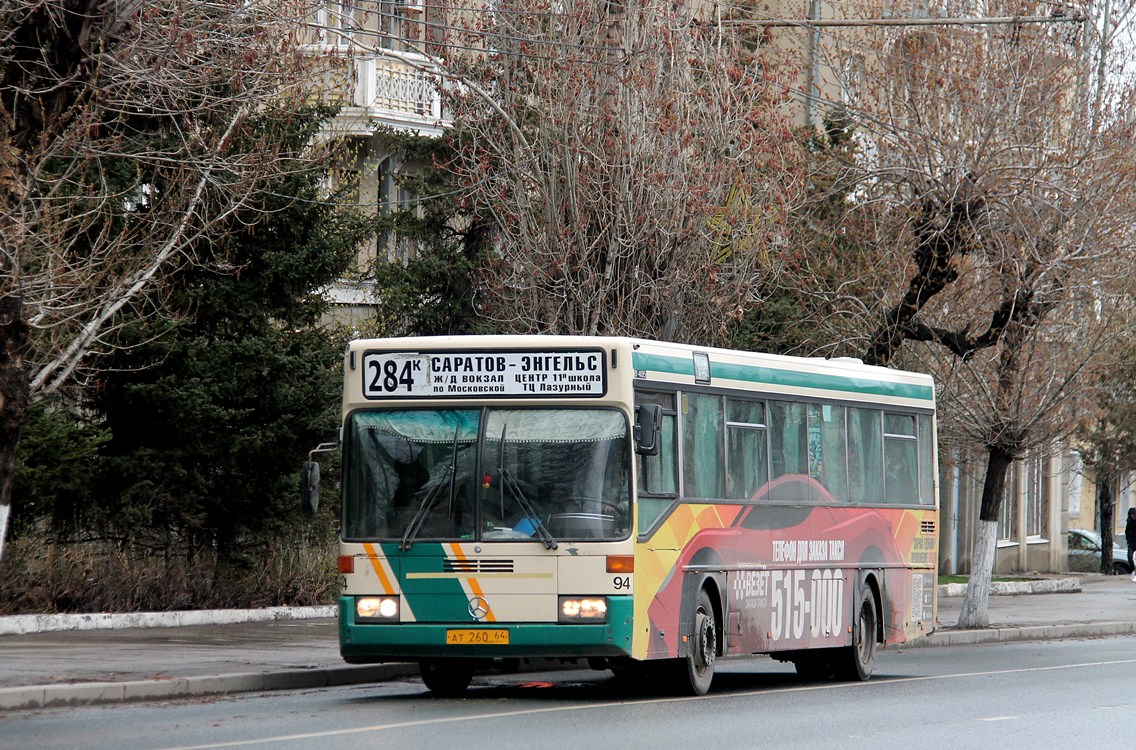 Саратовская область, Mercedes-Benz O405 № АТ 260 64