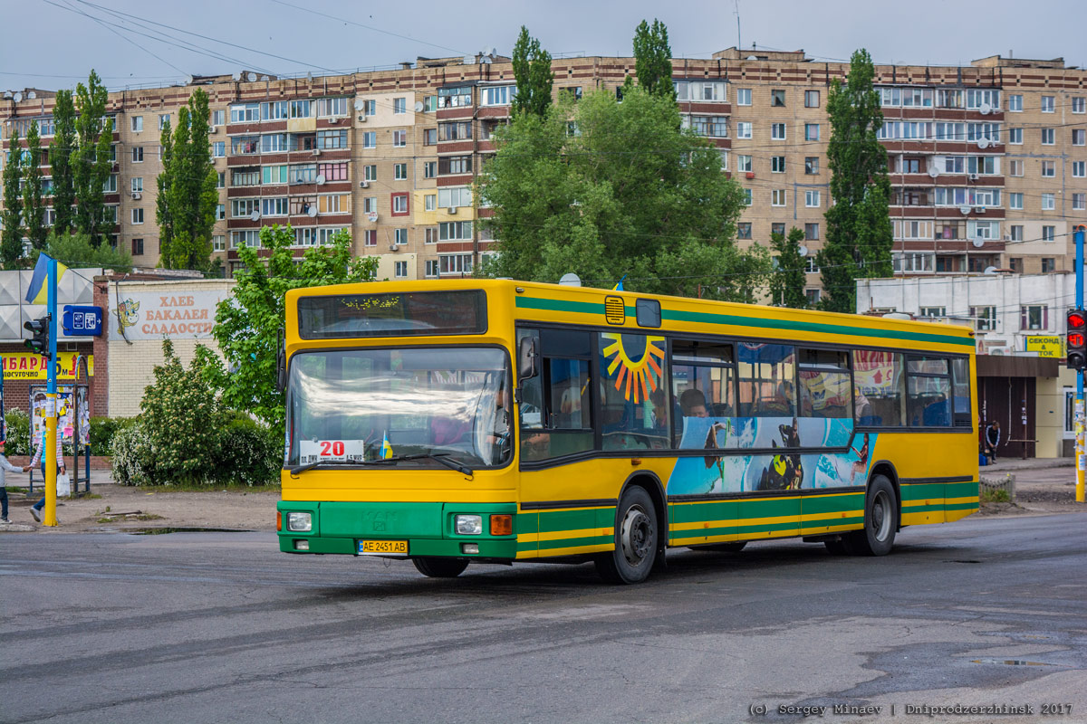 Днепропетровская область, MAN A10 NL202 № AE 2451 AB