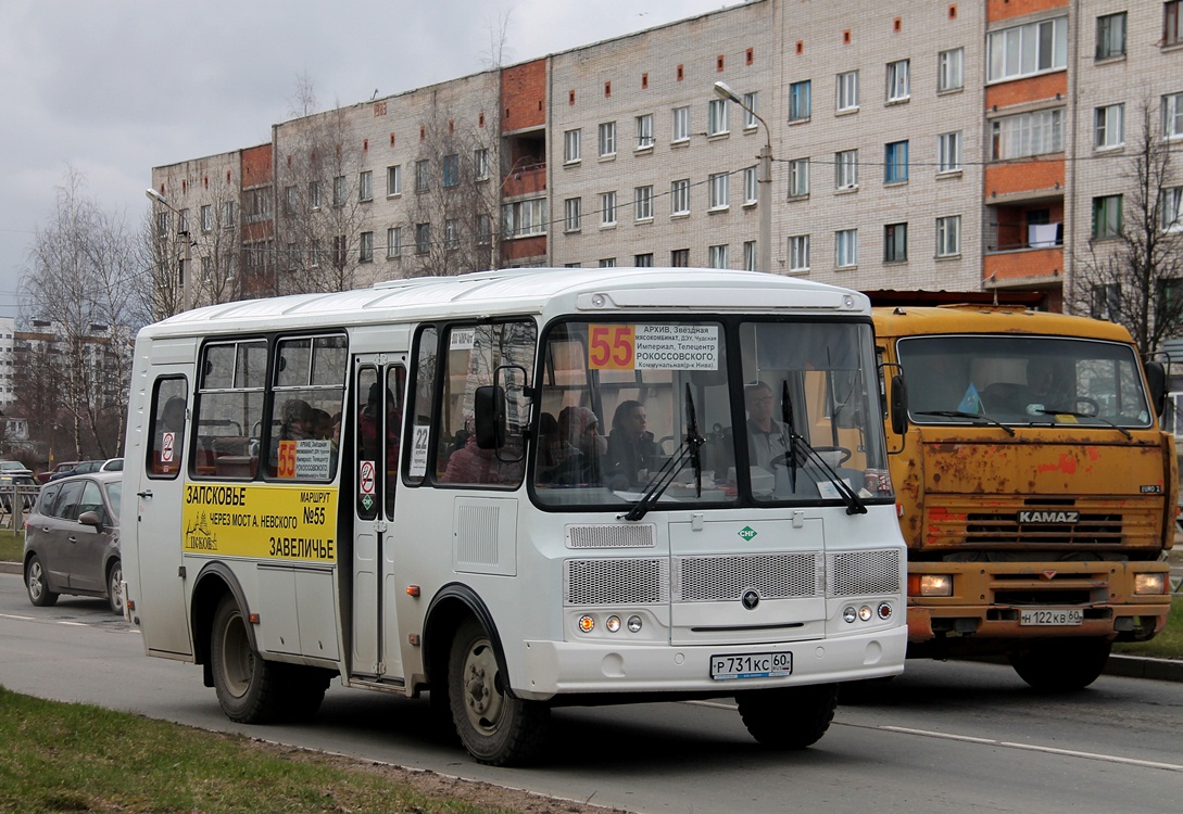 Псковская область, ПАЗ-32053 № Р 731 КС 60