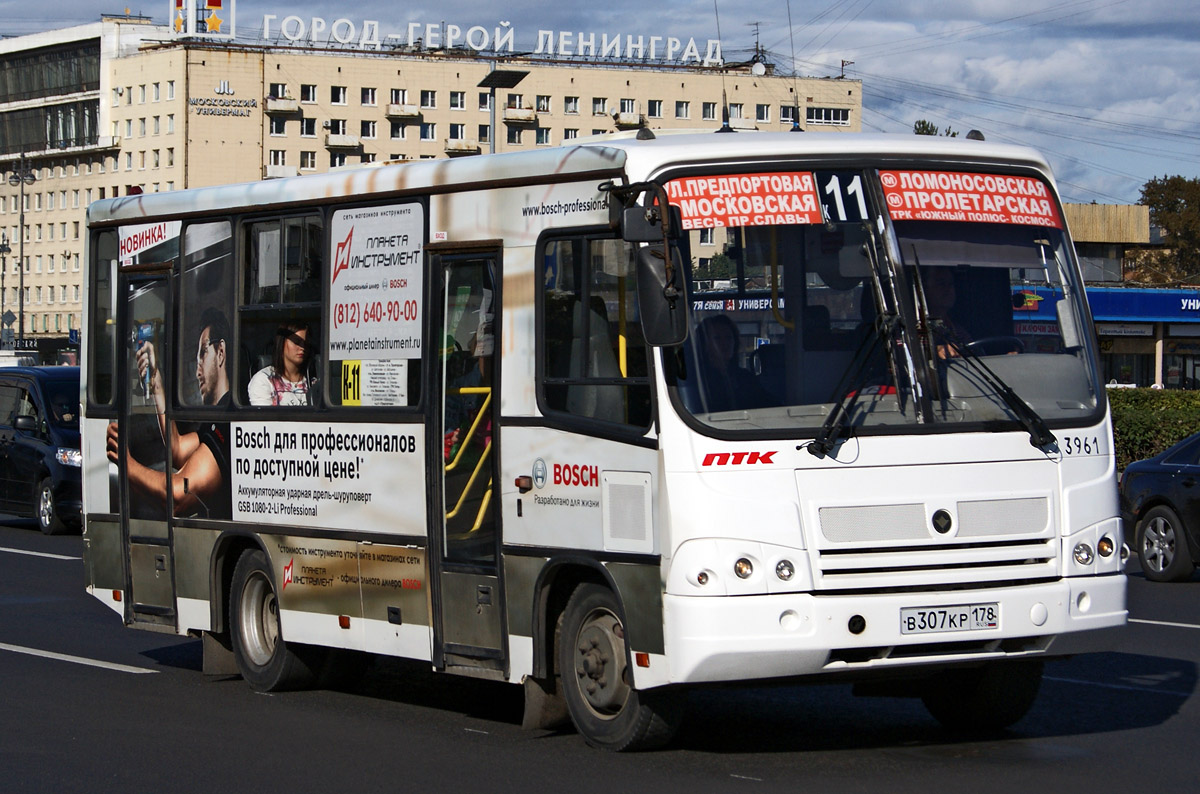 Санкт-Петербург, ПАЗ-320402-05 № n961