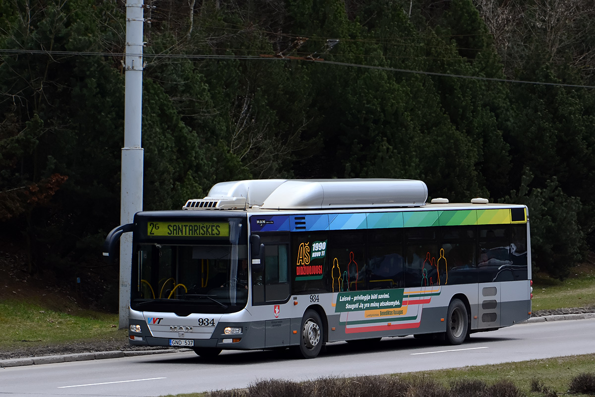 Литва, MAN A21 Lion's City NL273 CNG № 934