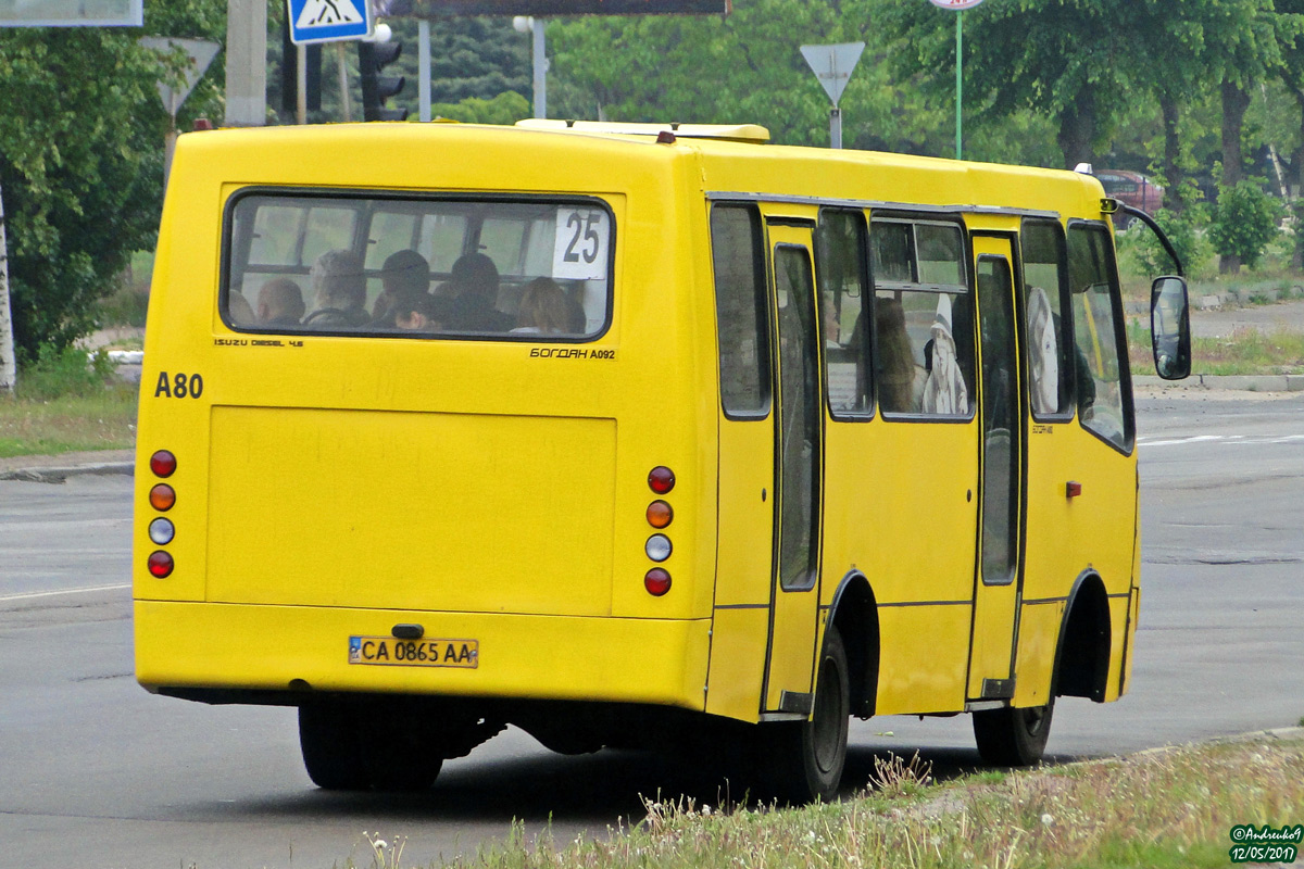 Черкасская область, Богдан А09202 № А80