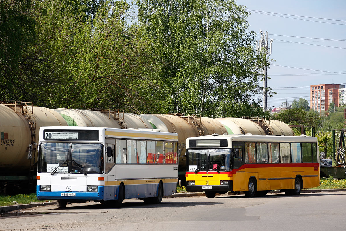 Пензенская область, Mercedes-Benz O405 № О 515 ТУ 58; Пензенская область, Hess № Р 691 МК 58; Пензенская область — Автобусные вокзалы, станции и конечные остановки