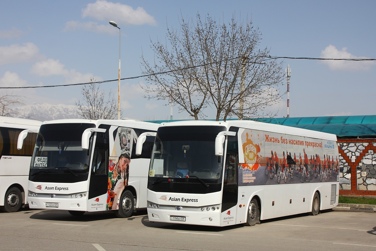 Таджикистан, TEMSA HD C12 № 122 ХС 01; Таджикистан, TEMSA HD C12 № 114 ХС 01