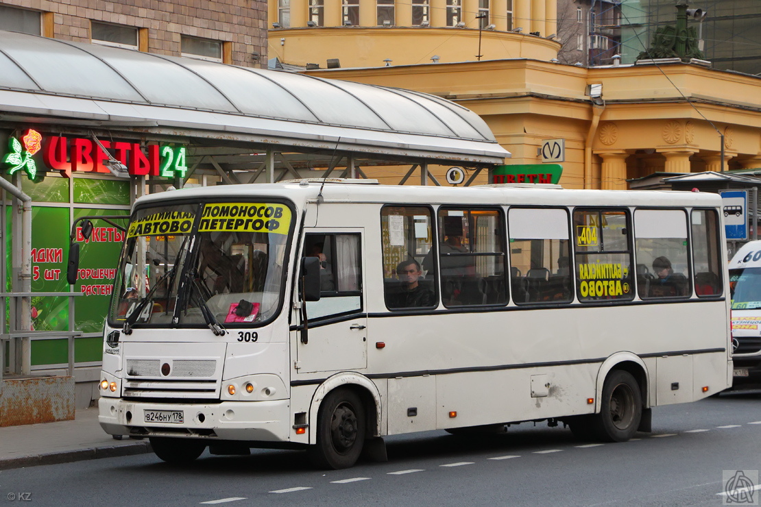 Санкт-Петербург, ПАЗ-320412-04 № 309