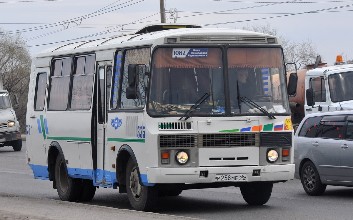 Омская область, ПАЗ-32053 № 335