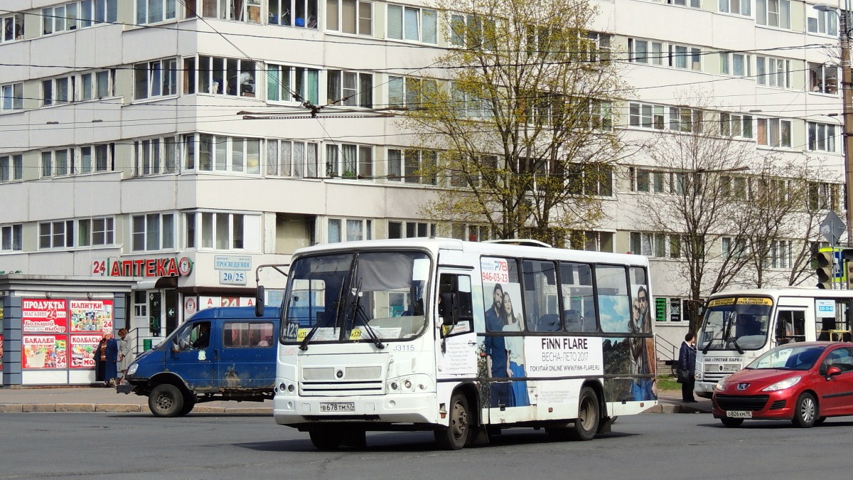 Санкт-Петербург, ПАЗ-320402-05 № 03115