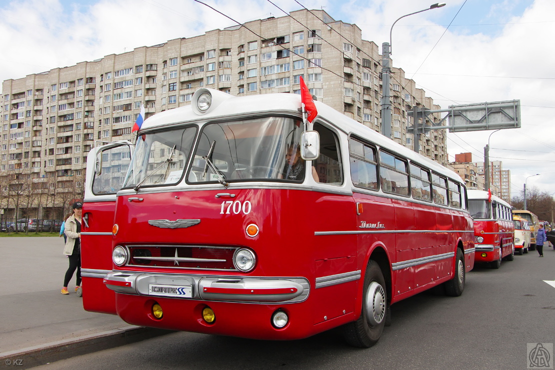 Saint Petersburg, Ikarus  55.14 Lux # 1700; Saint Petersburg — 3rd St. Petersburg parade of retro-transport, 21 May 2017