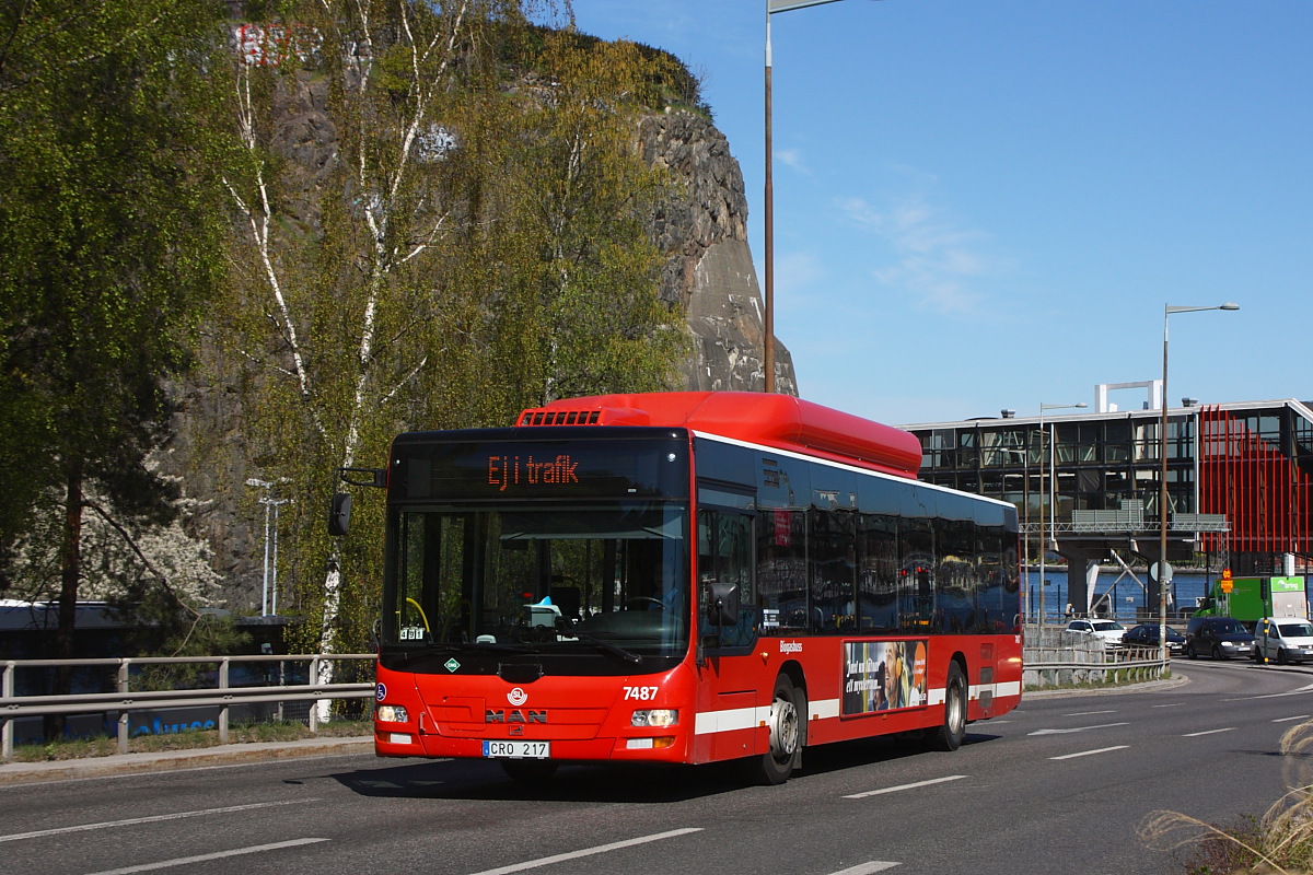 Швеция, MAN A21 Lion's City NL313 CNG № 7487