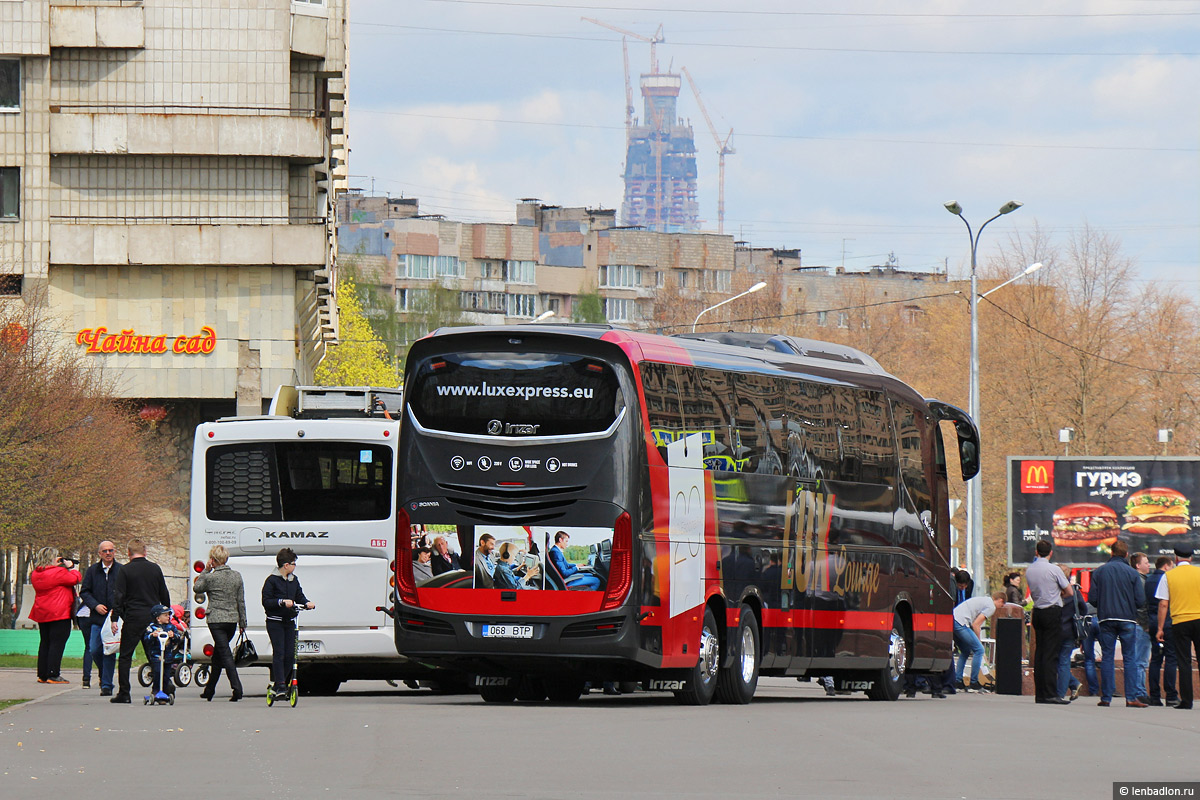 Эстония, Irizar i8 14,98 № 068 BTP; Санкт-Петербург — III Петербургский парад ретро-транспорта 21 мая 2017 г.