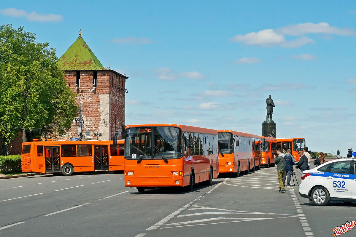 Nyizsnyij Novgorod-i terület — Presentation of buses LiAZ-5293.60, 22 may 2017