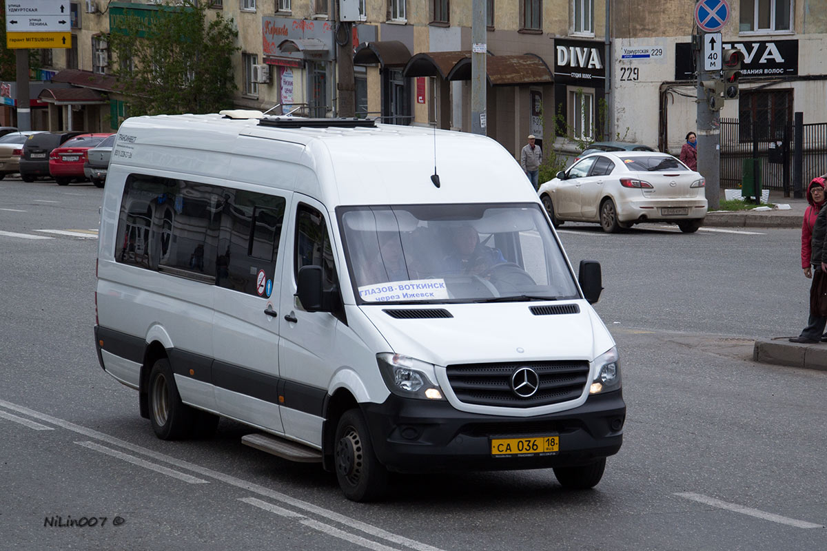 Удмуртия, Луидор-22360C (MB Sprinter) № СА 036 18