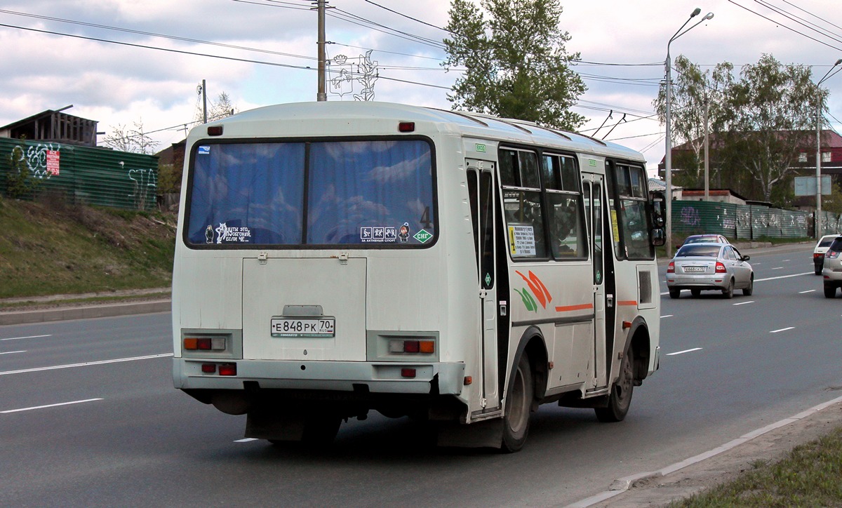 Томская область, ПАЗ-32054 № Е 848 РК 70