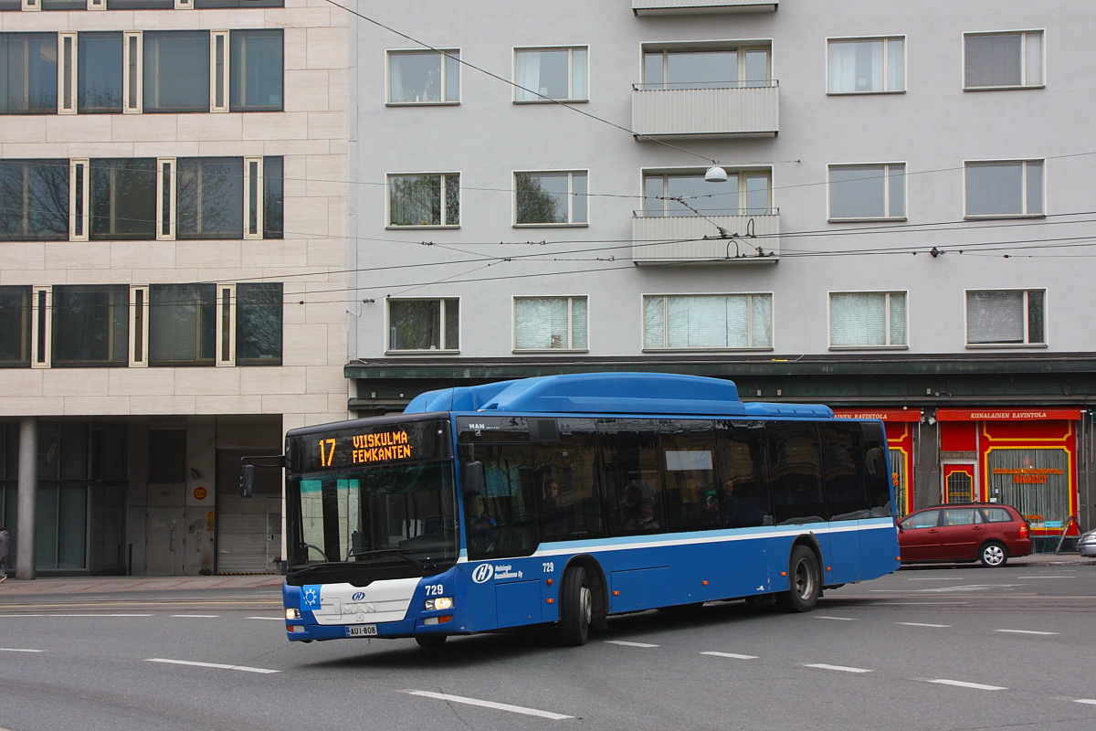 Финляндия, MAN A21 Lion's City NL243 CNG № 729