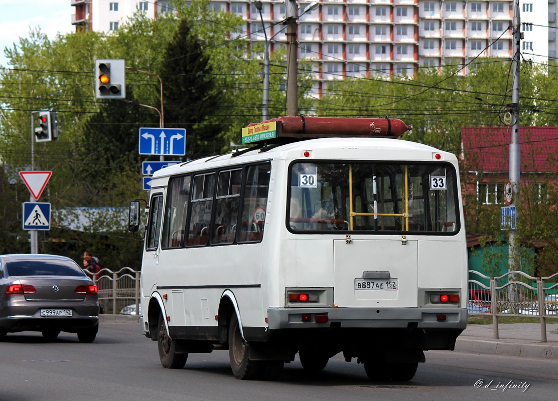 Томская область, ПАЗ-32054 № В 887 АЕ 152