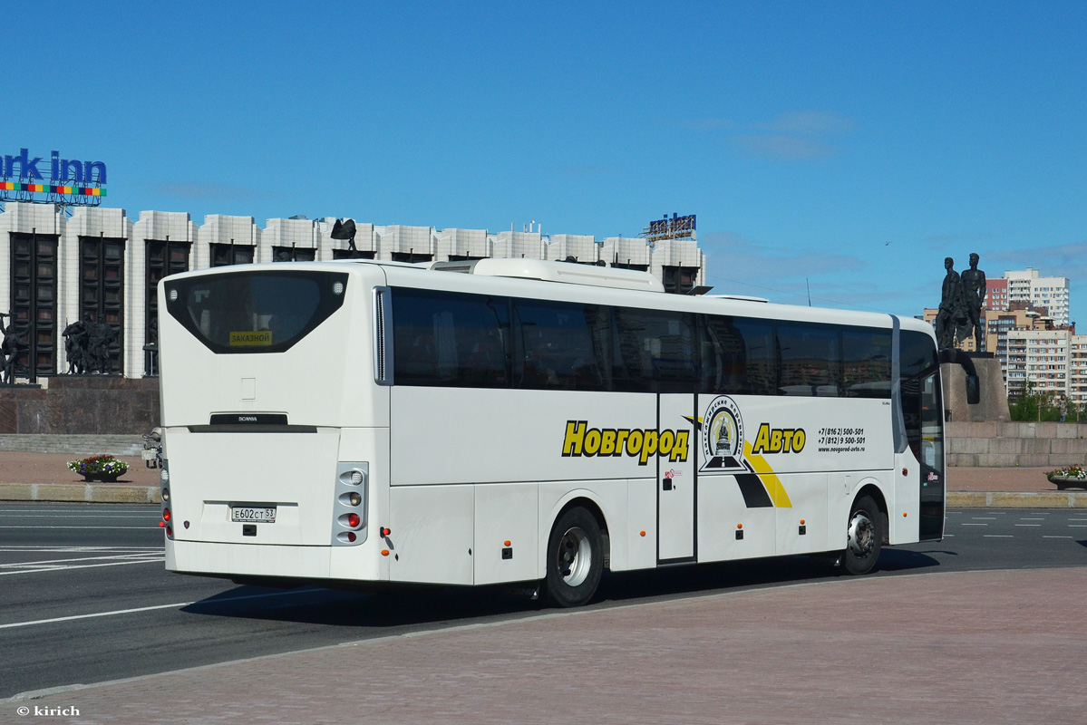 Novgorod region, Scania OmniExpress 340 # Е 602 СТ 53