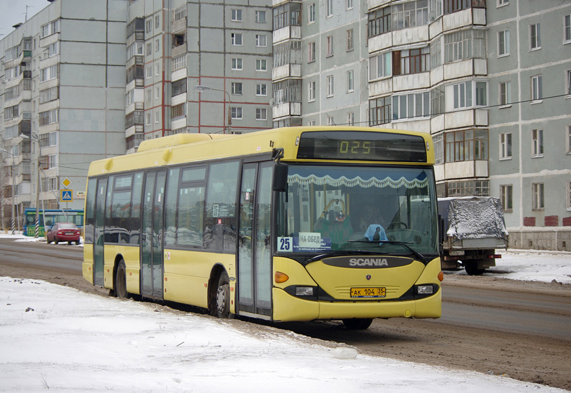 Вологодская область, Scania OmniLink I (Скания-Питер) № АК 104 35