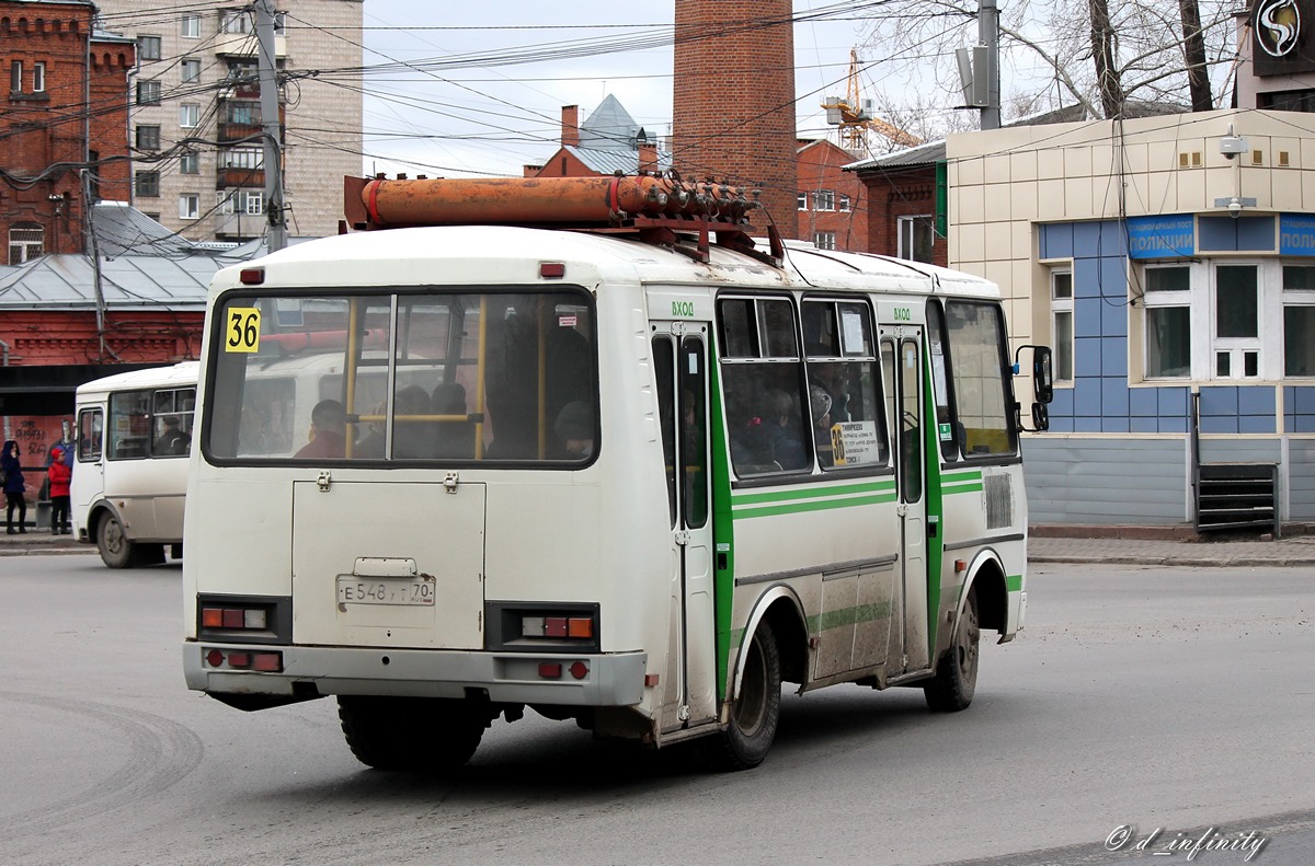 Томская область, ПАЗ-32054 № Е 548 УТ 70