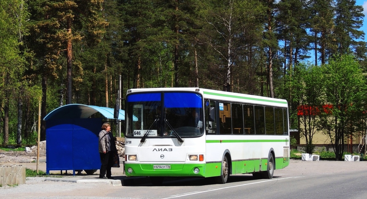 Ленинградская область, ЛиАЗ-5256.60 № 3738