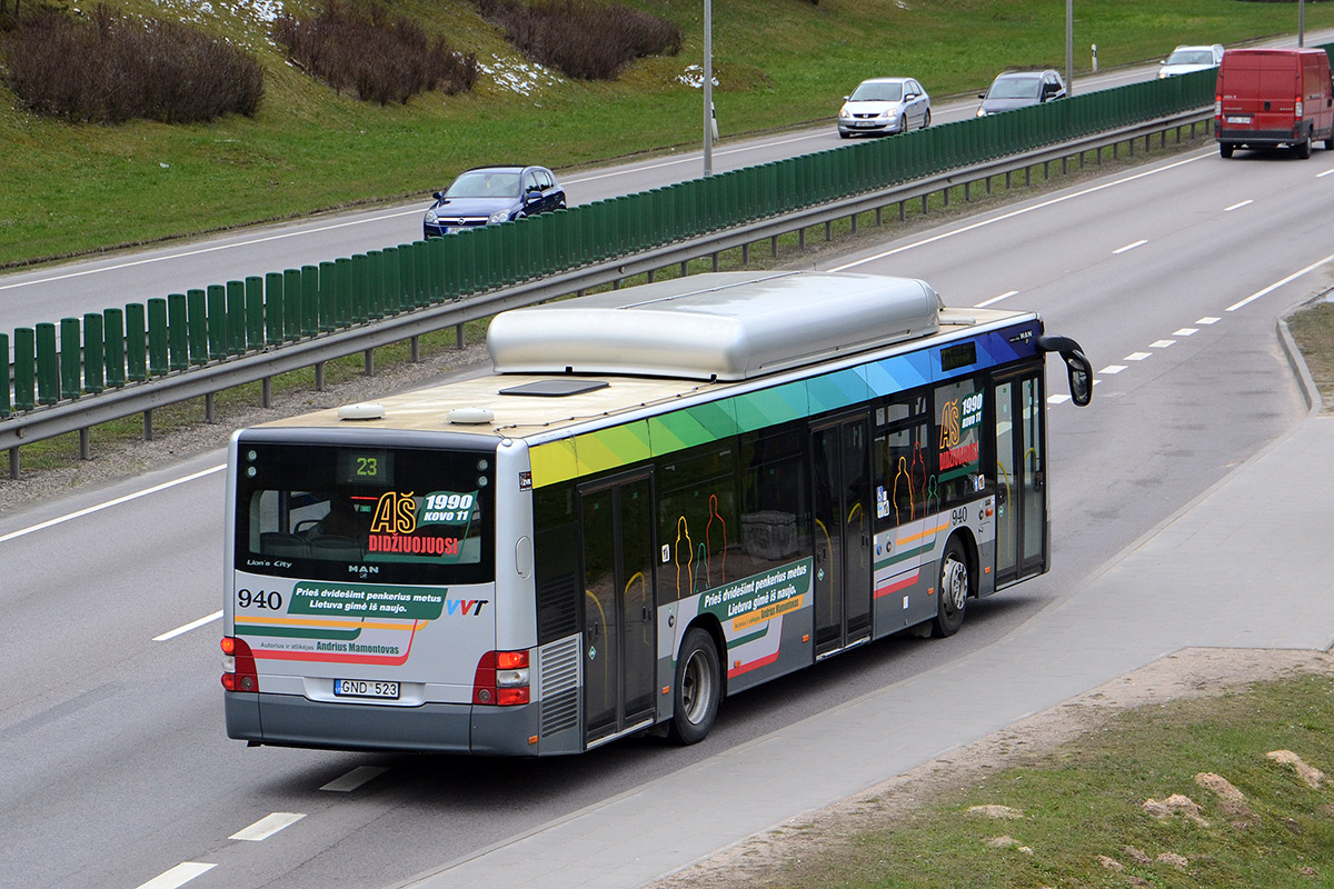 Литва, MAN A21 Lion's City NL273 CNG № 940