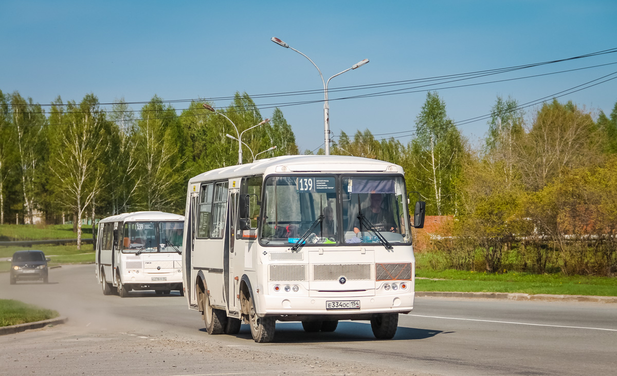 Новосибирская область, ПАЗ-32054 № Е 334 ОС 154