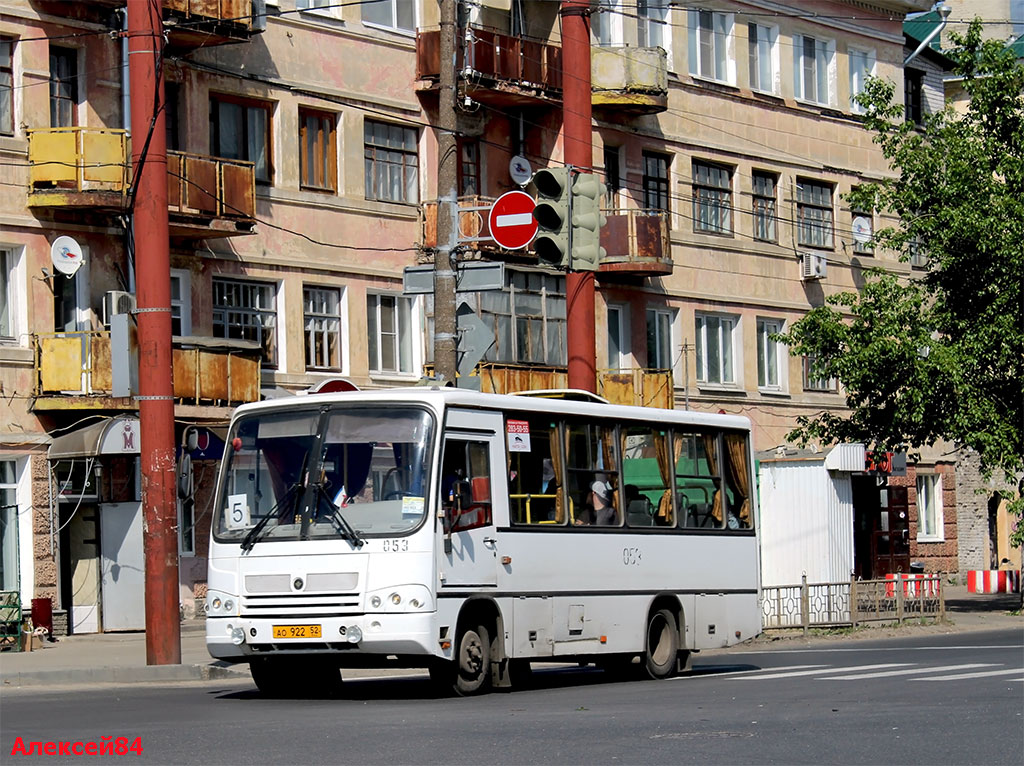 Nizhegorodskaya region, PAZ-320402-05 č. 053