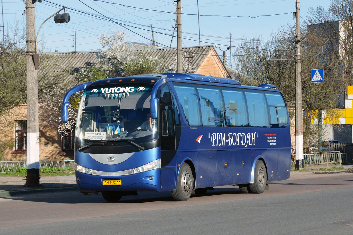 Житомирская область, Yutong ZK6100HB № AM 1472 AA